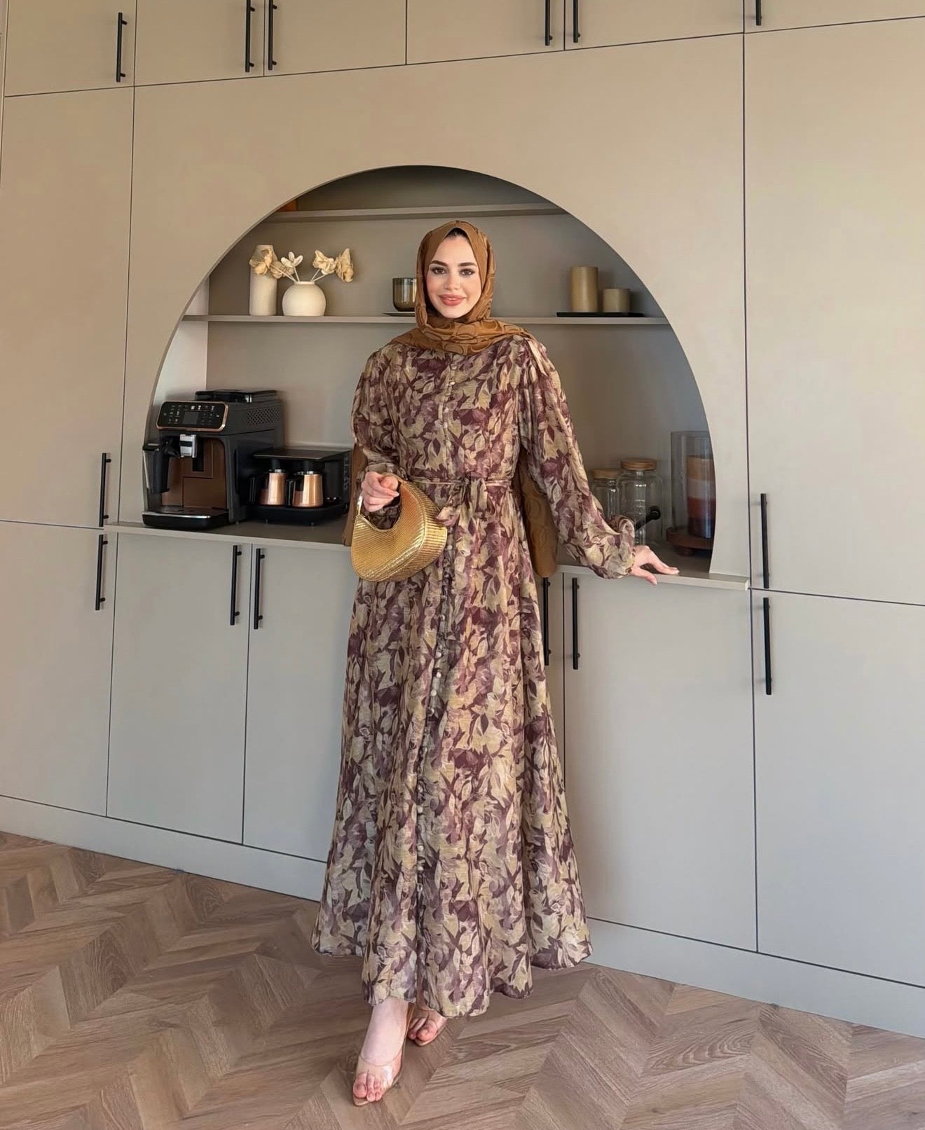 Shifon flowers dress