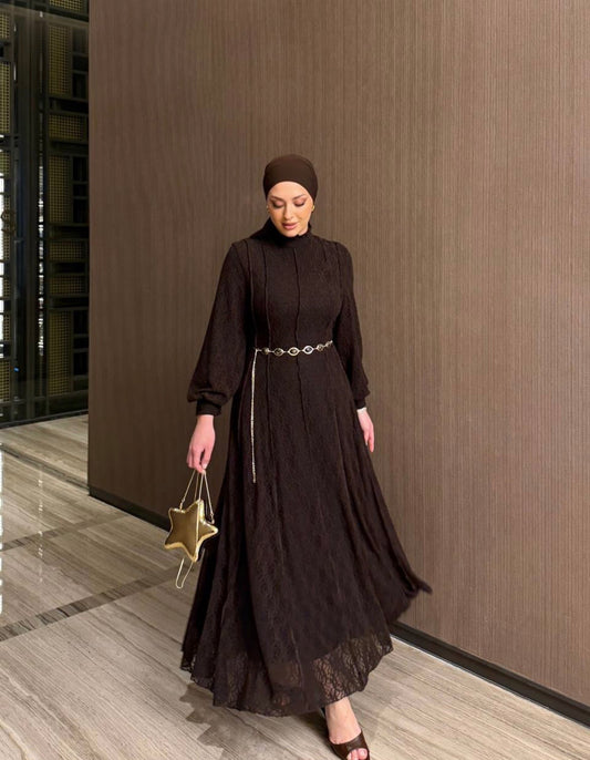 Dantel maxi dress